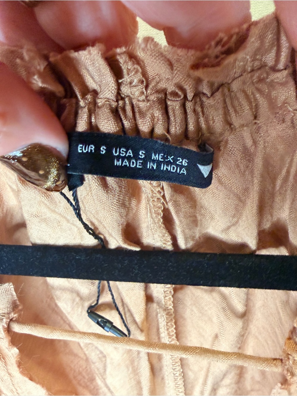 Zara Rust Brown Caftan style dress - Picture 4 of 9